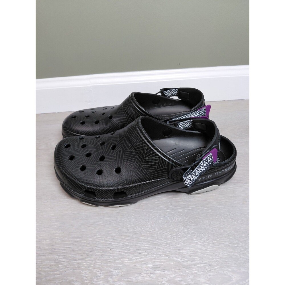 Crocs Black Panther Clog All Terrain Men Size 11 Special Edition Marvel Wakanda